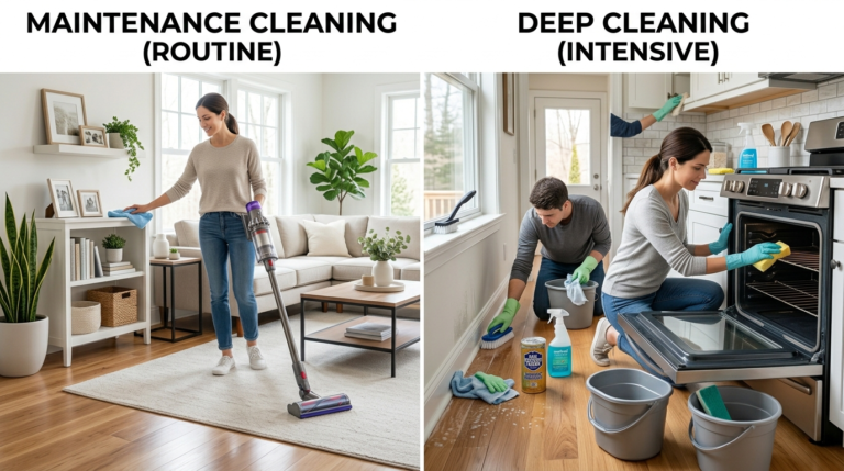 Maintenance Cleaning vs Deep Cleaning: What You Should Know
